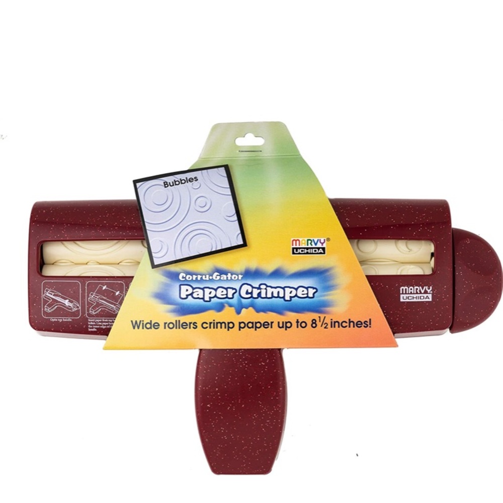 UCHIDA Corru-Gator Paper Crimper 8.5x11 Bubbles